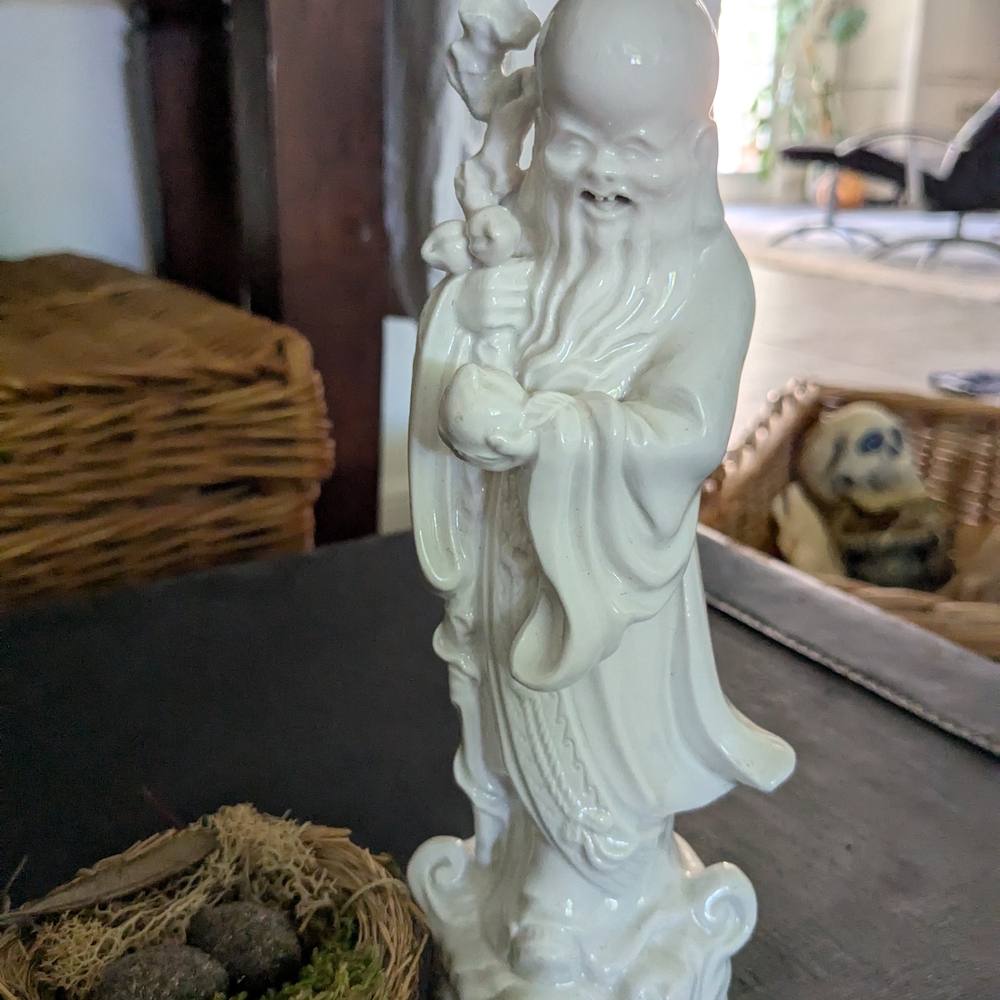 Artistic White Ceramic Figurine